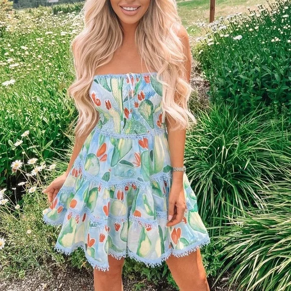 Charo Ruiz Enya Mini Dress in Barbary Print small - Picture 4 of 4